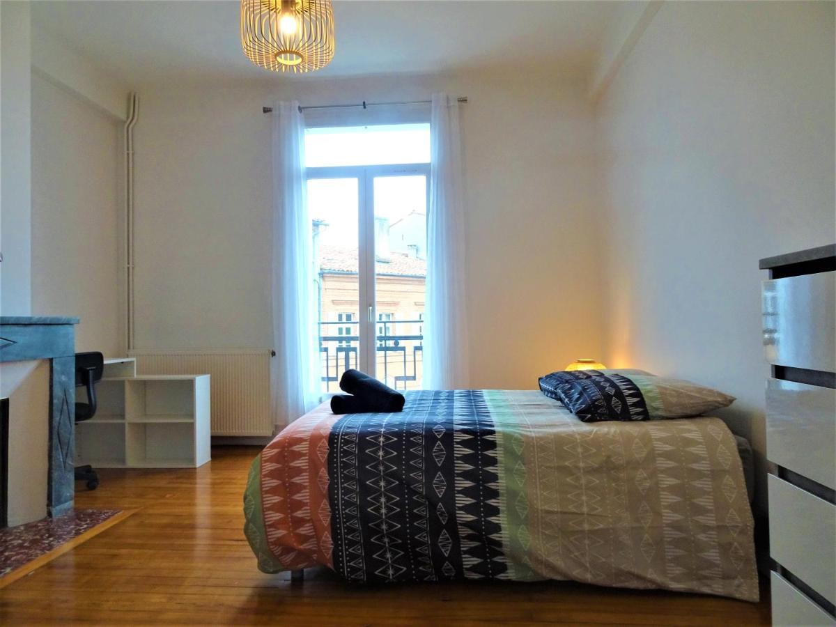 Chambre Privee Et Spacieuse Au Sein D'Un Logement Partage - Central, Quartier Villebourbon - 3 Chambres Doubles - 2 Balcons - Places De Stationnements Gratuites - 5 Min A Pied Gare Et Hypercentre Монтобан Екстер'єр фото